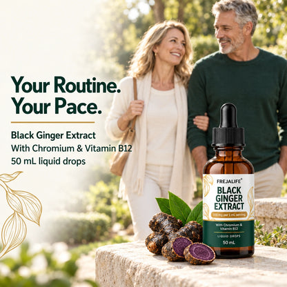Black Ginger Extract - 300mg with Chromium & Vitamin B12