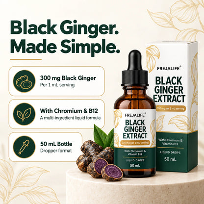 Black Ginger Extract - 300mg with Chromium & Vitamin B12