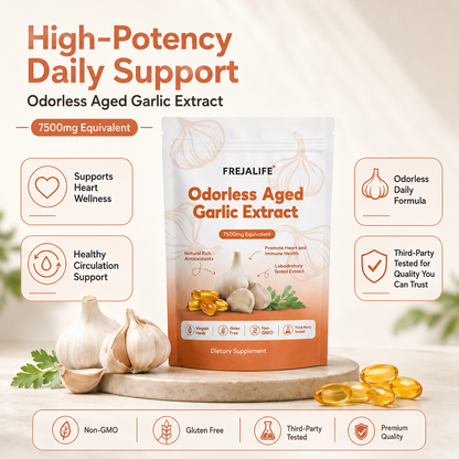 Aged Garlic Extract - 7500mg Odorless Softgels