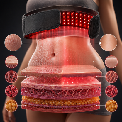 Red light belt - Stretch marks visibly reduced in 9 weeks