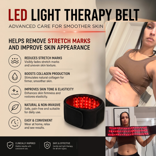 Red light belt - Stretch marks visibly reduced in 9 weeks